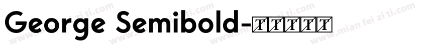George Semibold字体转换